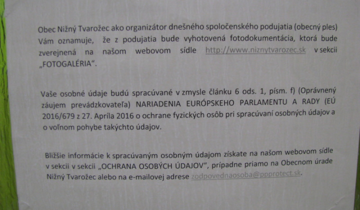 2. fotografia fotogalérie Fašiangový ples 2019