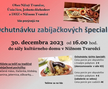 Ochutnávka zabíjačkových špecialít