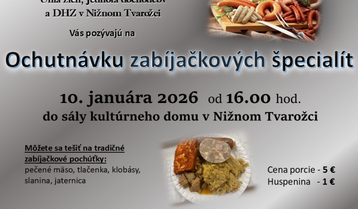 Ochutnávka zabíjačkových špecialit